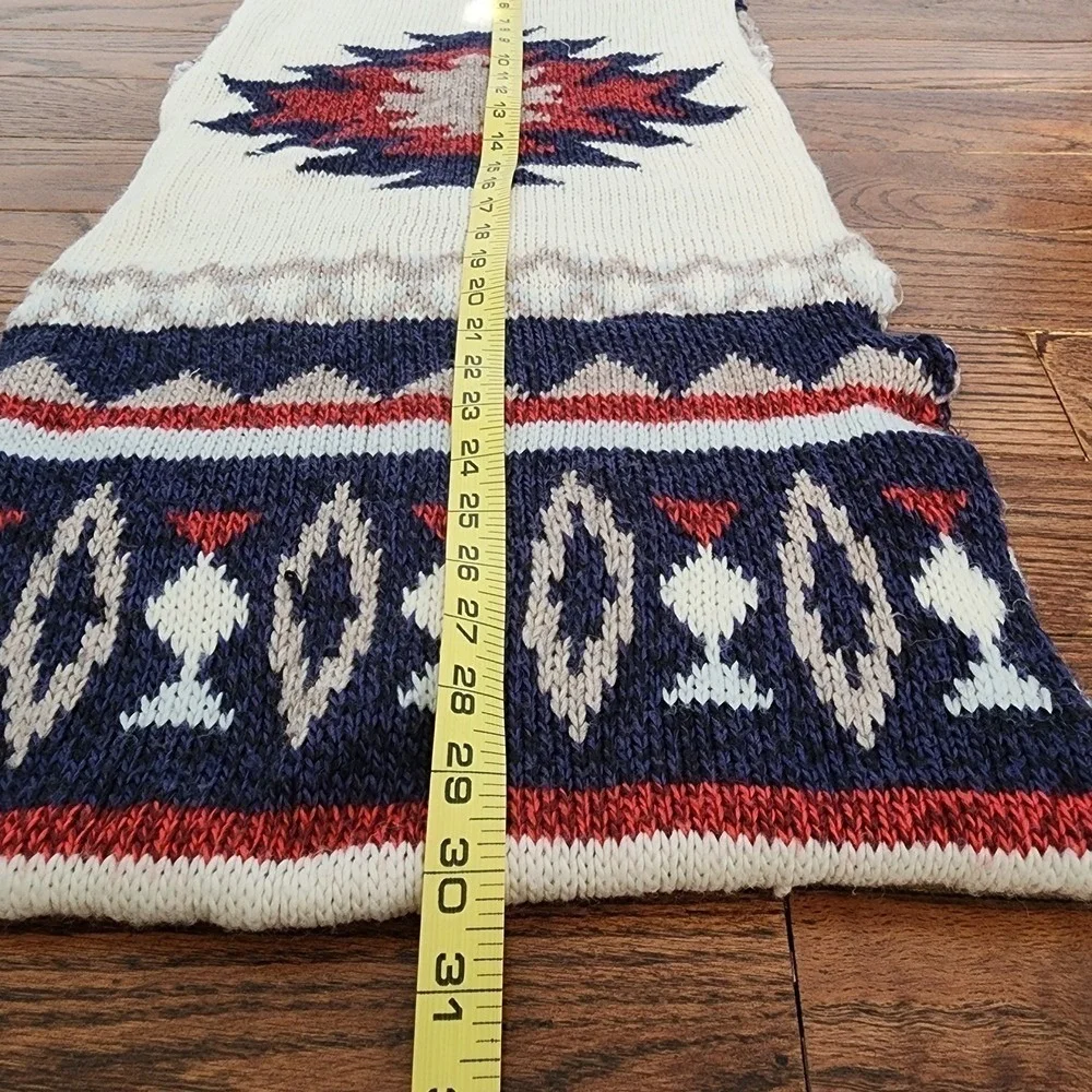 American Eagle Infinity Scarf Womens OS Cream Southwestern Boho Winter Cozy
